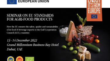 EU agri-food standards and organic food and drink seminar coming to Dubai