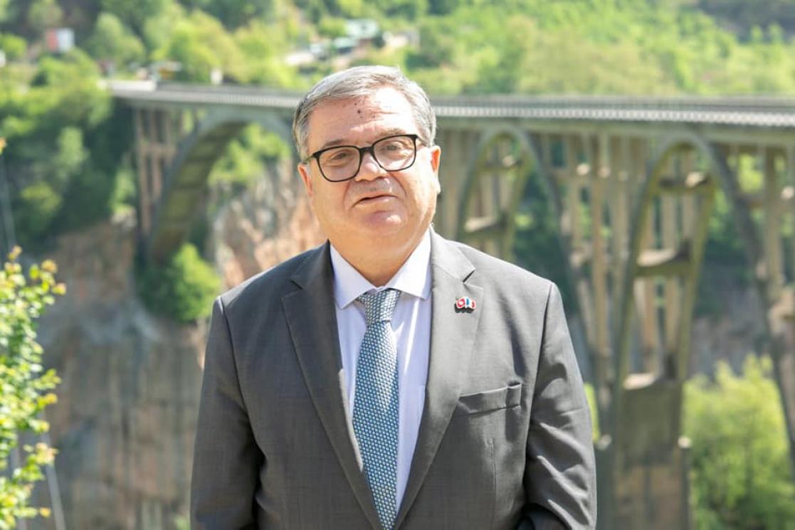 Ambassador of France, the current EU Presidency, Mr Christian Thimonier