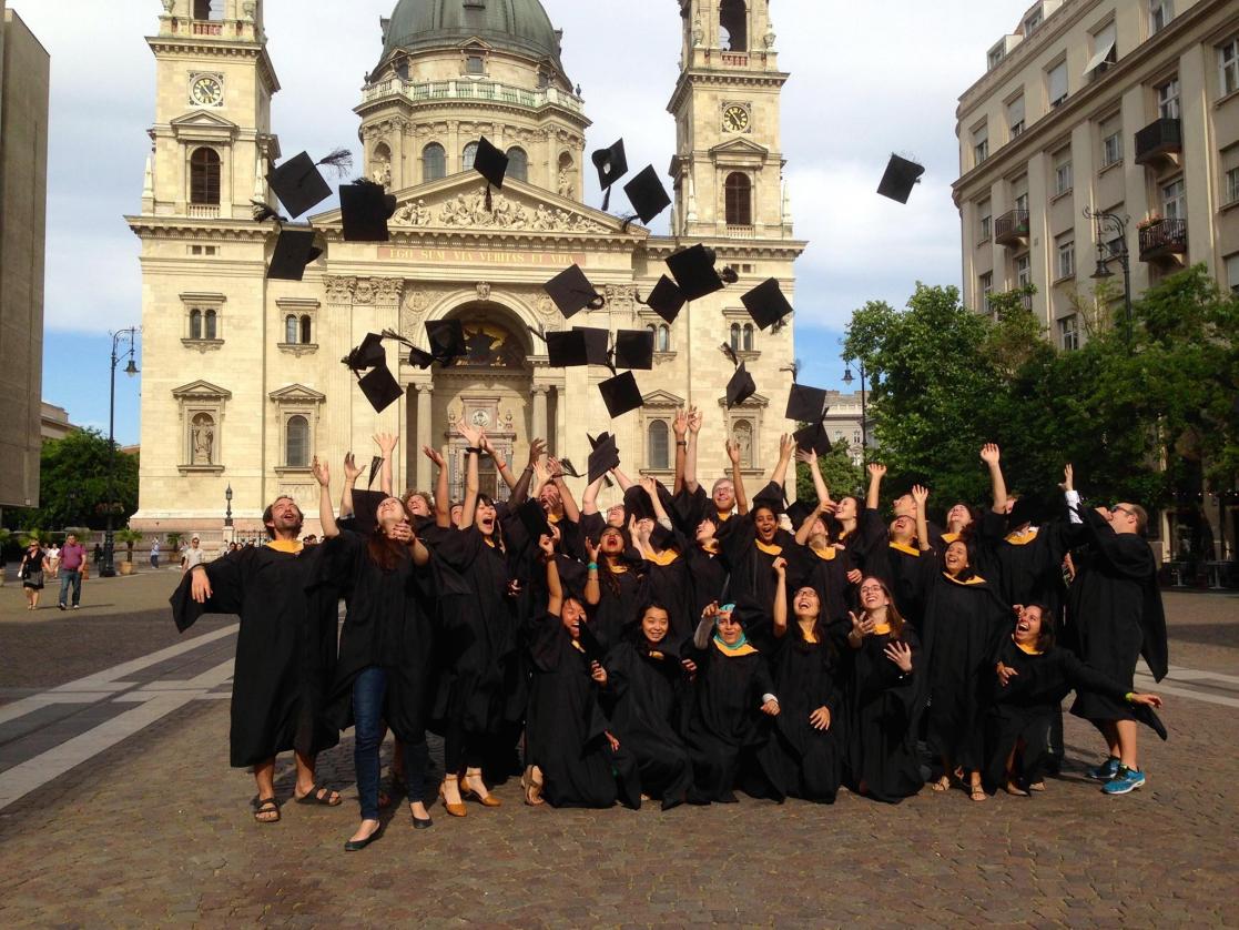 Erasmus+ Japan students' graduation photo