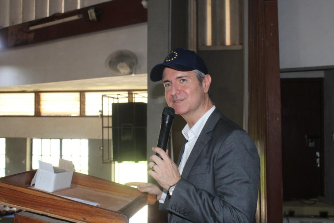 Head of PPI Section - Juan Frtos adddressing students during the informative sessions