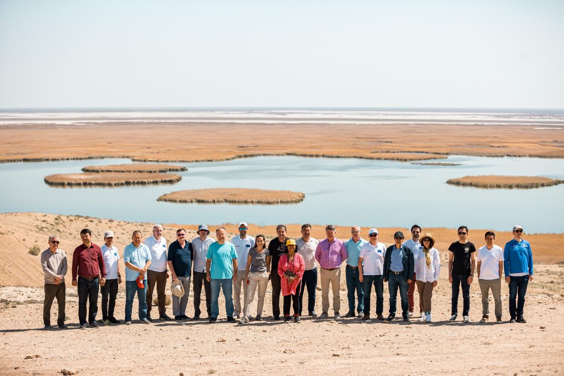 Team Europe on lake Sudochye