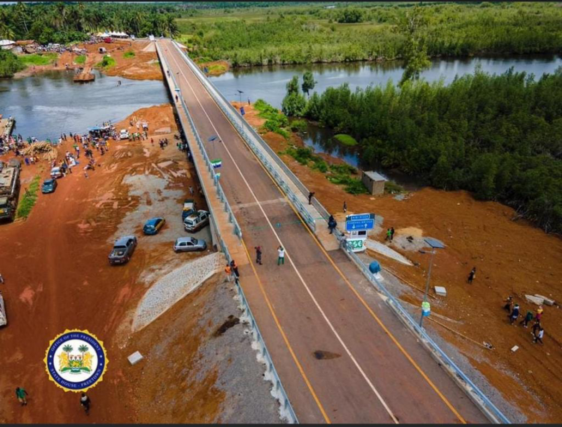 The newly constructed 231 metres long Mabang bridge