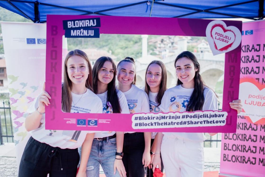 “Block the Hatred; Share the Love” campaign: Pupils from all over BiH gather in Konjic to condemn hate speech and bulling