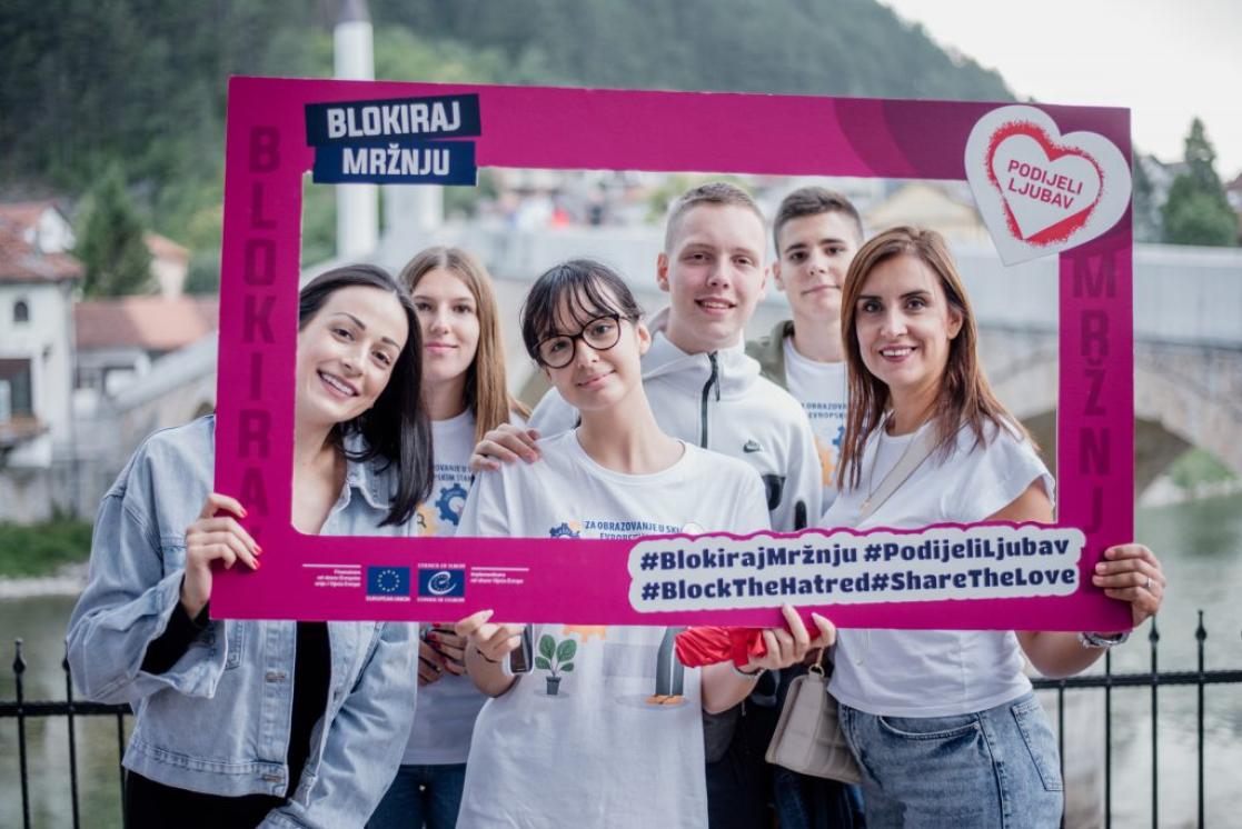 “Block the Hatred; Share the Love” campaign: Pupils from all over BiH gather in Konjic to condemn hate speech and bulling