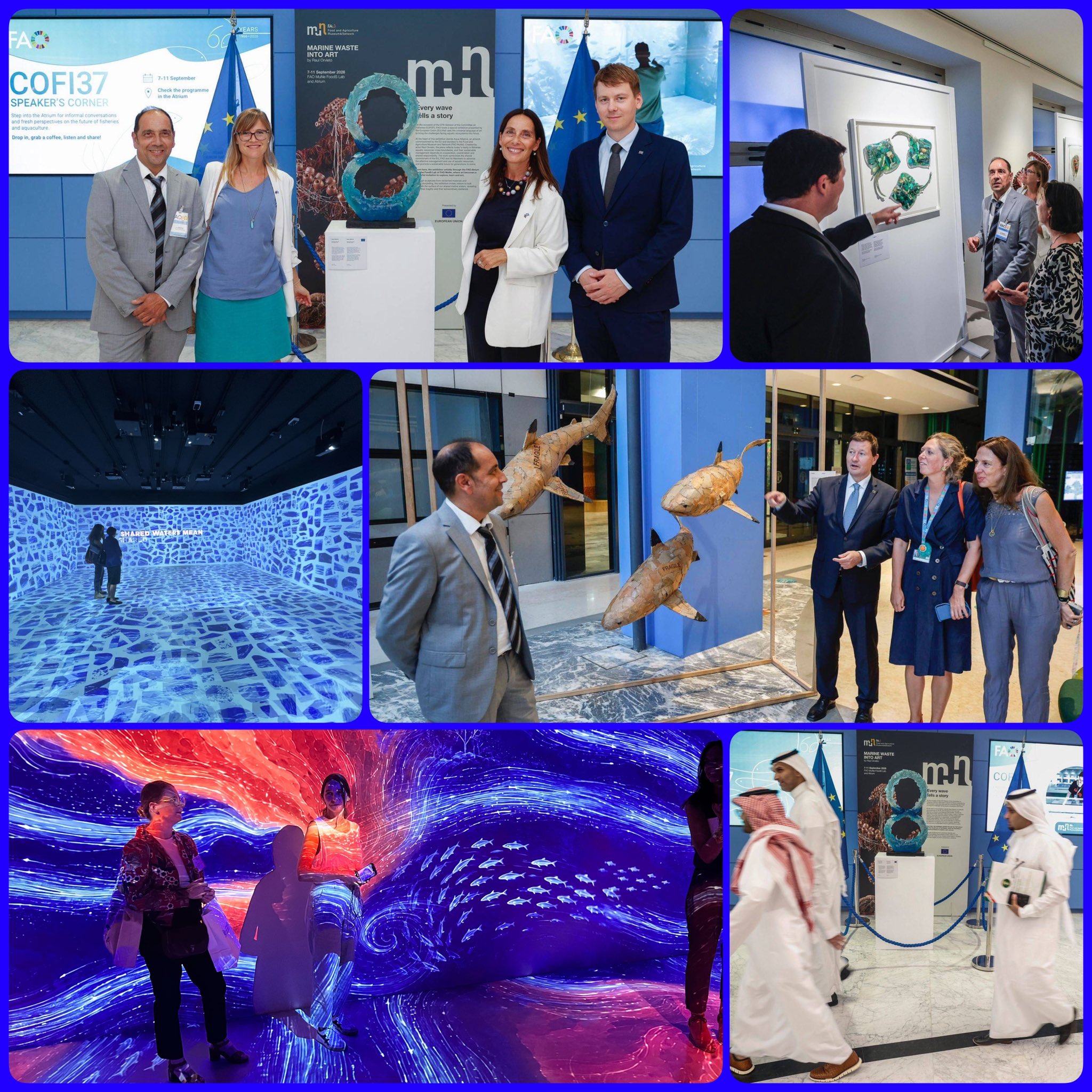 The European Union donates to FAO an art piece by artist Raul Orvieto