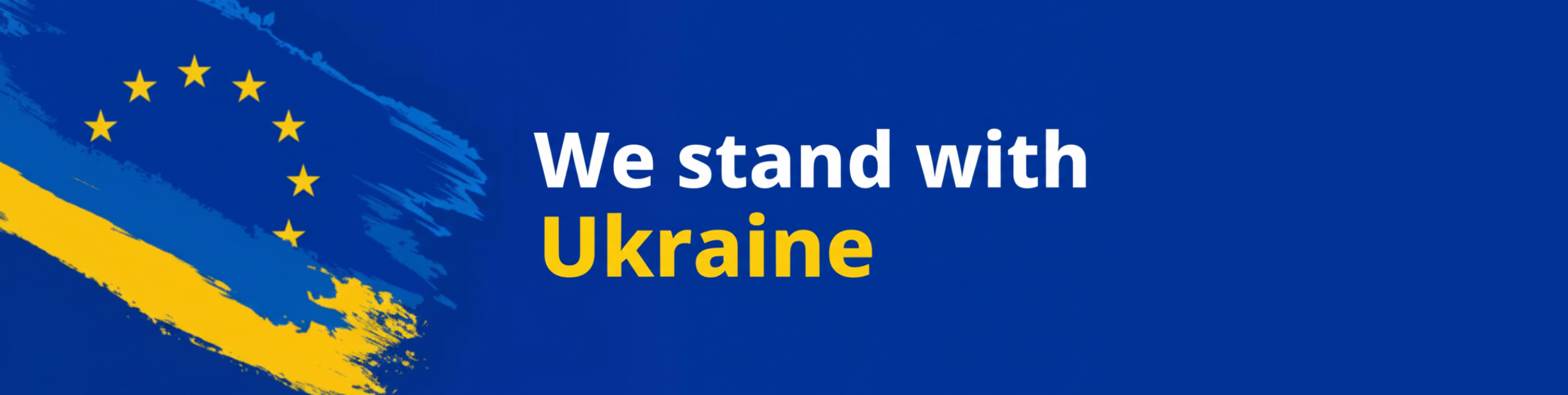 Stand With Ukraine banner