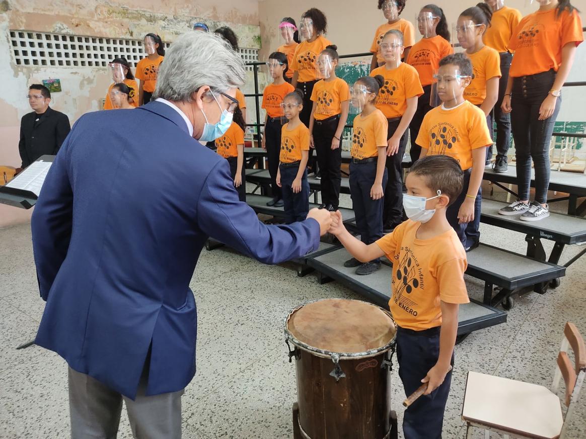 Young musicians in Venezuela
