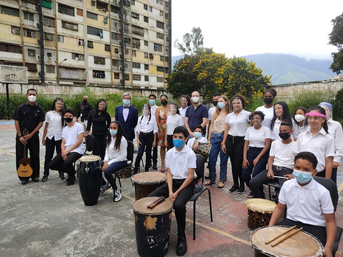 Young musicians in Venezuela
