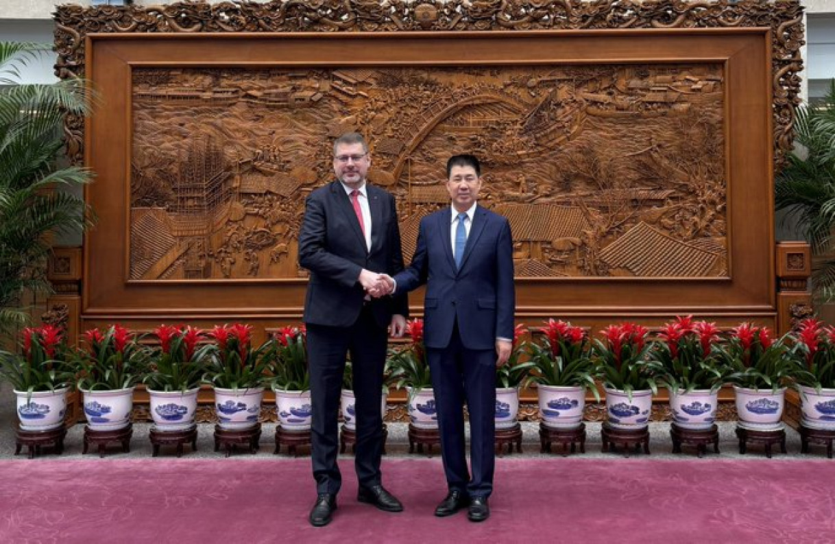 With Special Representative of the Chinese Government on Eurasian Affairs, Ambassador Sun Linjiang