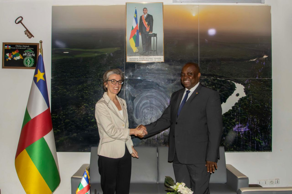 EUAM RCA Head of Mission and Minister Gervais Mbata