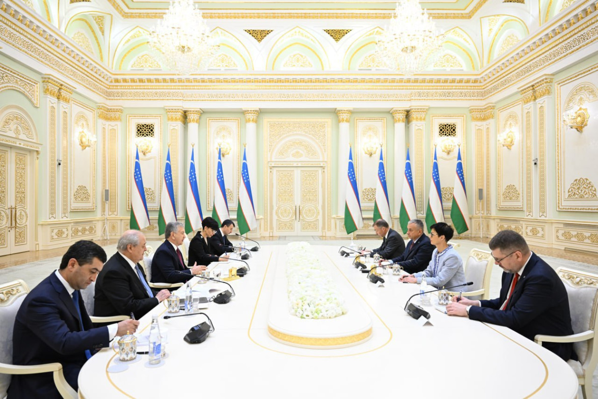 meeting with H.E. Mr Shavkat Mirziyoyev, President of the Republic of Uzbekistan