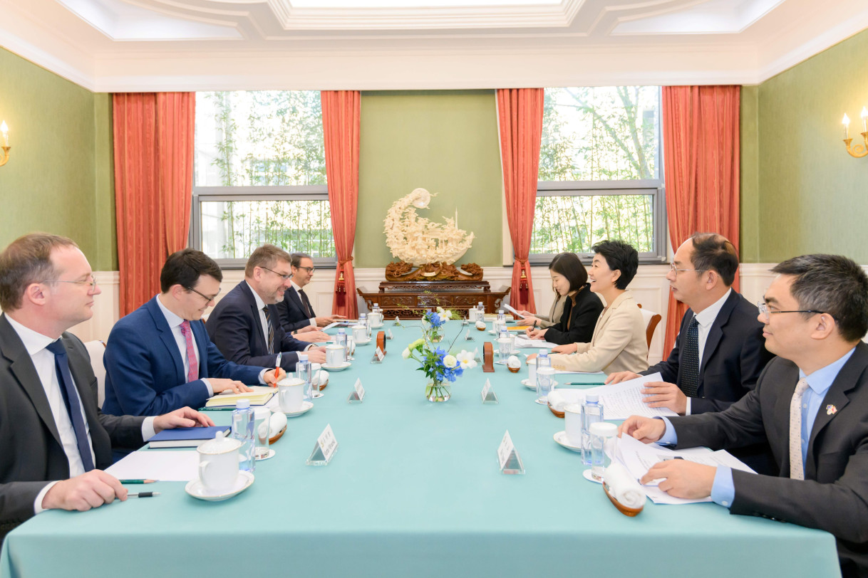 With Vice Minister Sun Haiyan of the International Department of the Communist Party of China