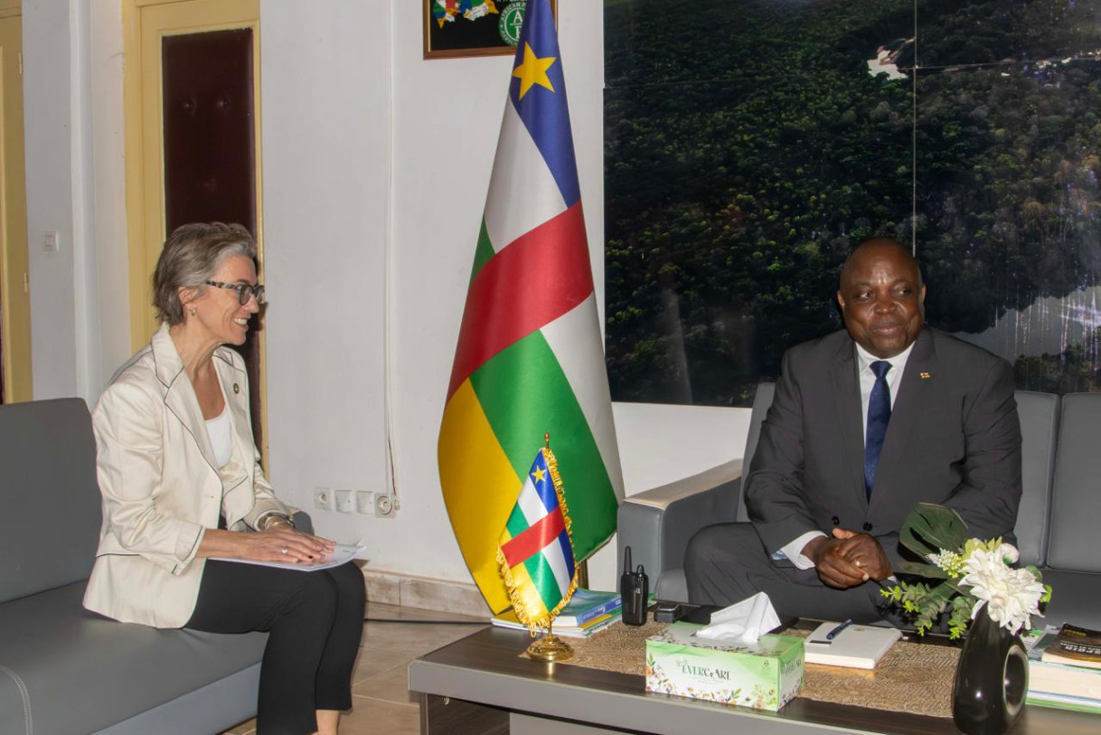 EUAM RCA Head of Mission and Minister Gervais Mbata