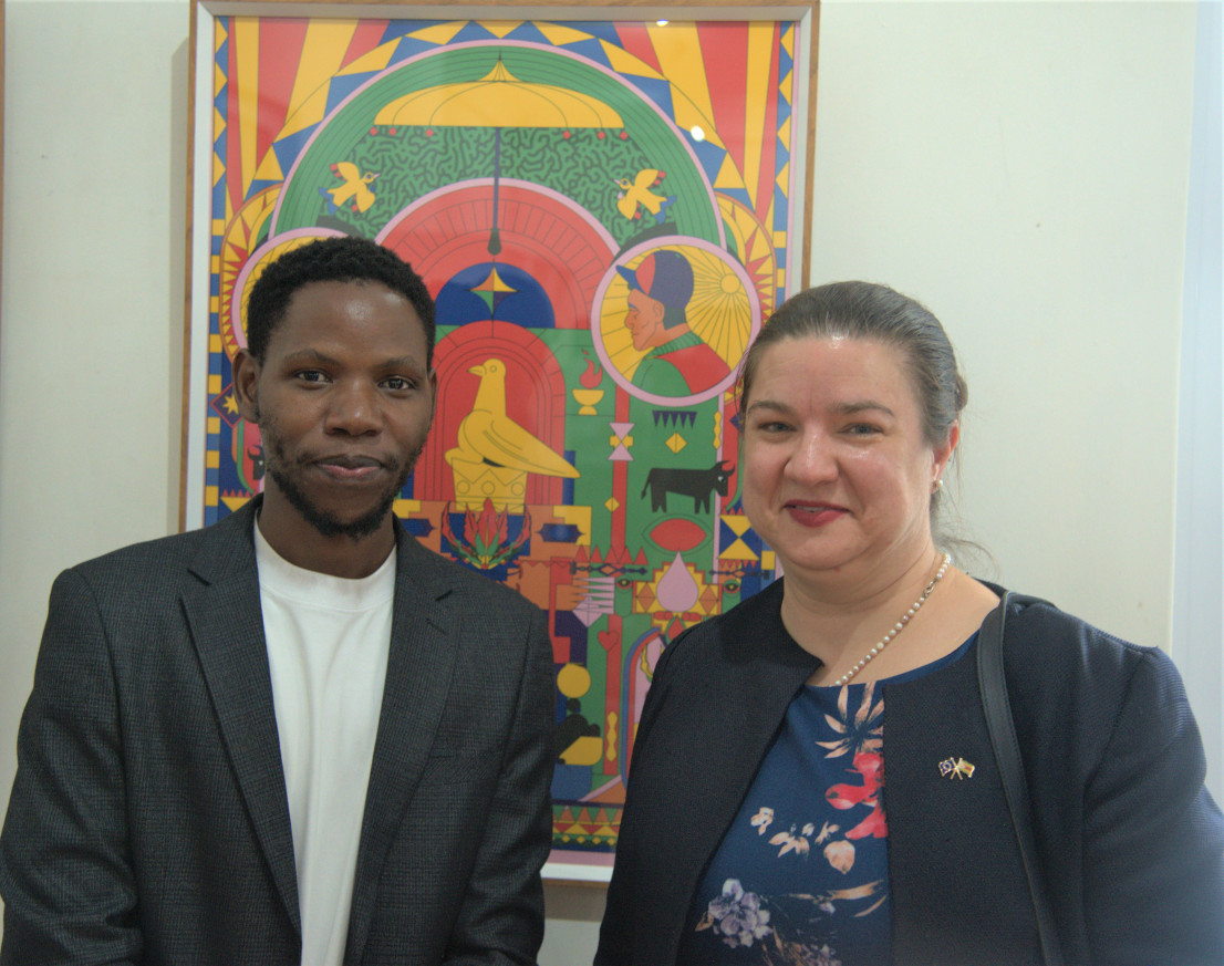 Llomedy and Ambassador Katrin Hagemann