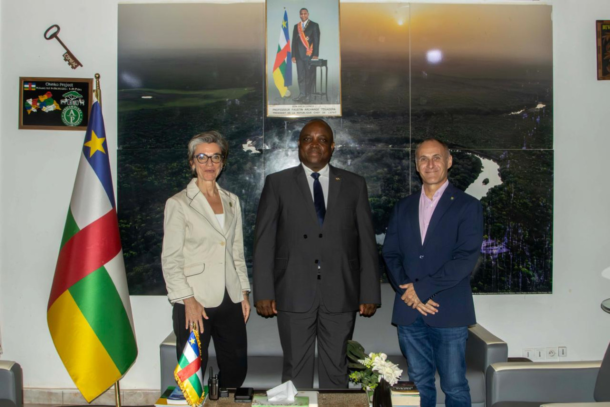 EUAM RCA Head of Mission and Minister Gervais Mbata