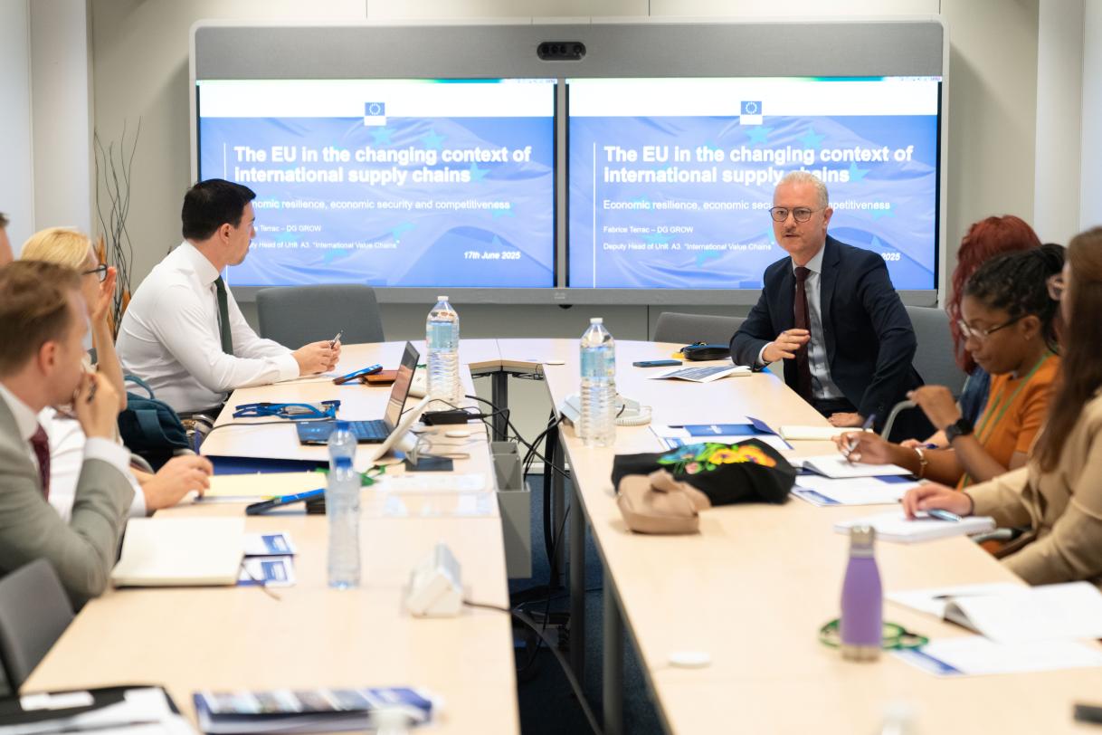 Discussion with European Commission Deputy Head of Unit GROW, Fabrice Terrac, Brussels
