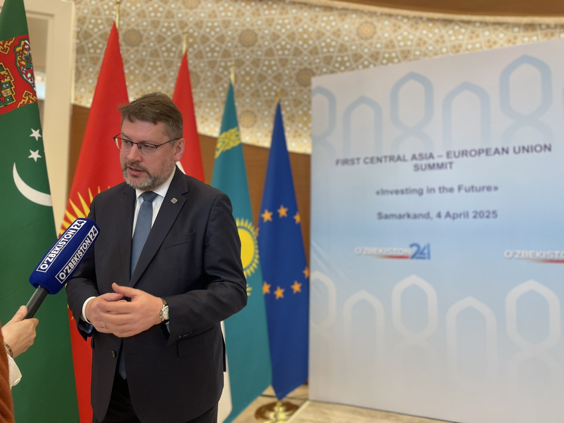 EUSR Eduards Stiprais was interviewed by Uzbekistan state television channel “O`zbekiston24”.