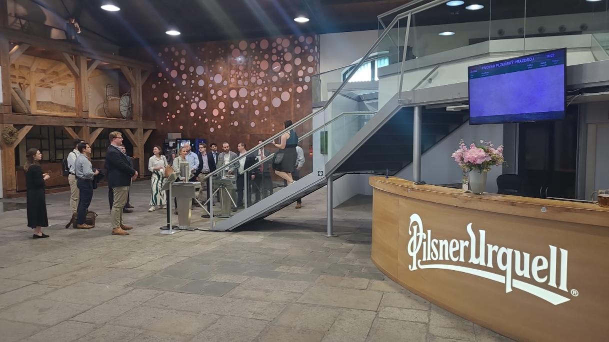 Guided tour at the Pilsner Urquell Brewery, the Czech Republic