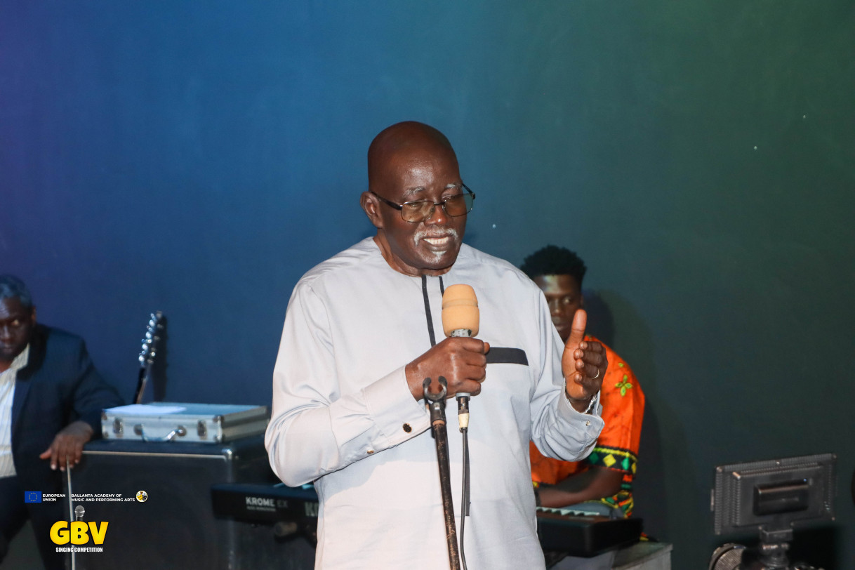 Ballanta Board Chair speaks at the event 