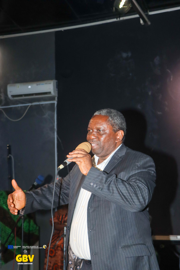 Ballanta's Director of Music speaks at the launch of the music competition launch event 