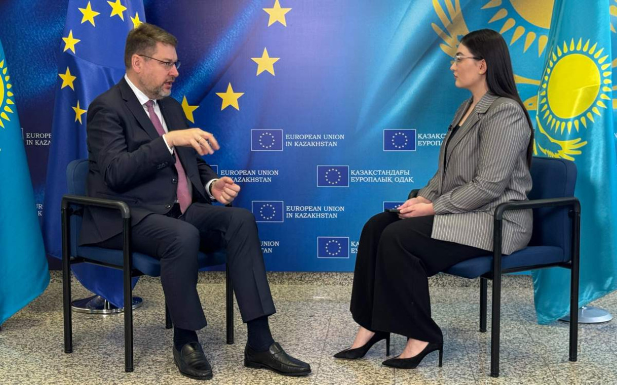 EUSR Stiprais held an interview with Kazakhstan International News Agency KazInform.