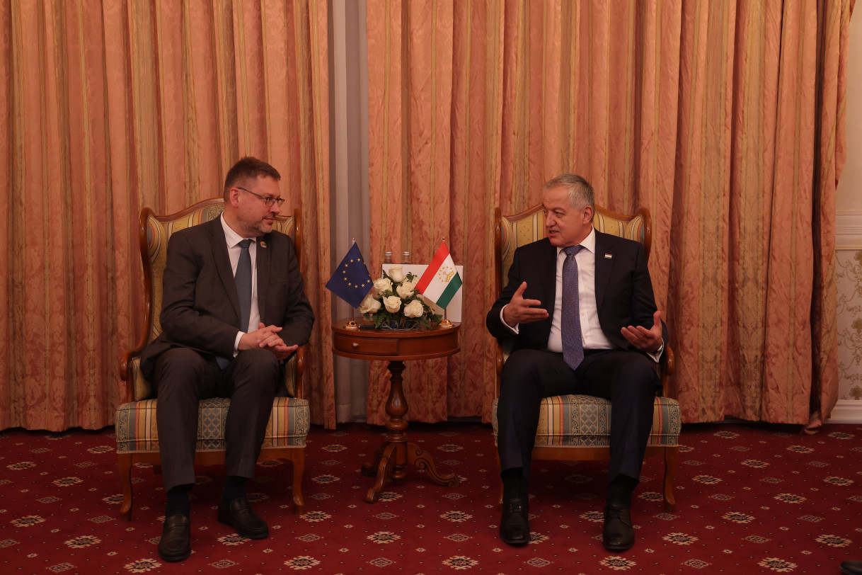 EUSR Eduards Stiprais met with Minister of Foreign Affairs, H.E. Sirojiddin Muhriddin.