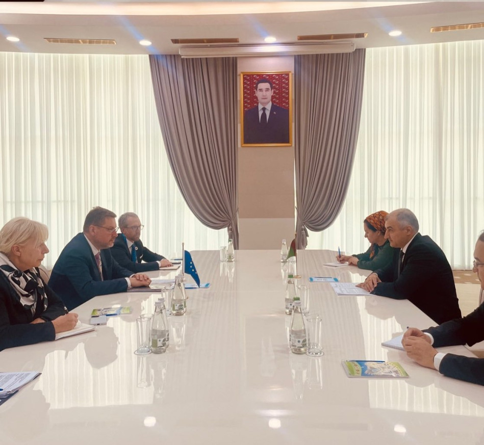 EUSR Eduards Stiprais met with Deputy Minister of  Foreign Affairs of Turkmenistan