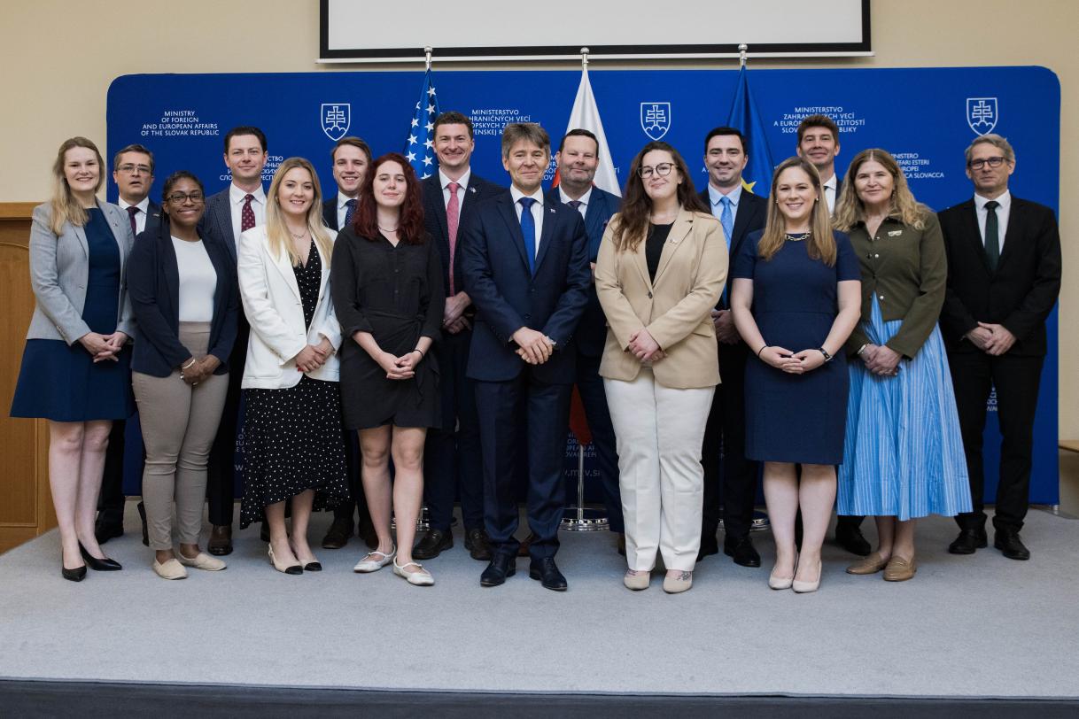 With Marek Eštok, State Secretary of the Ministry of Foreign and European Affairs, Bratislava