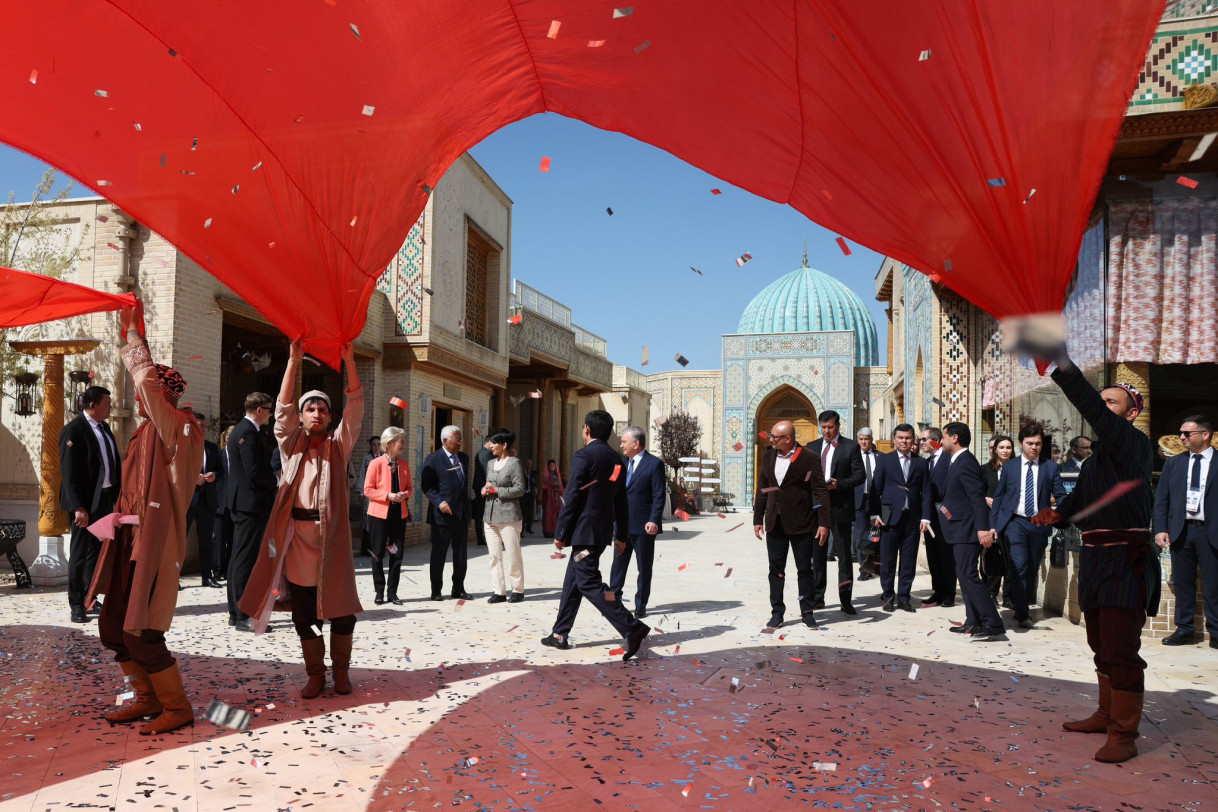 The European Union Delegation was welcomed in Samarkand by Uzbekistan President