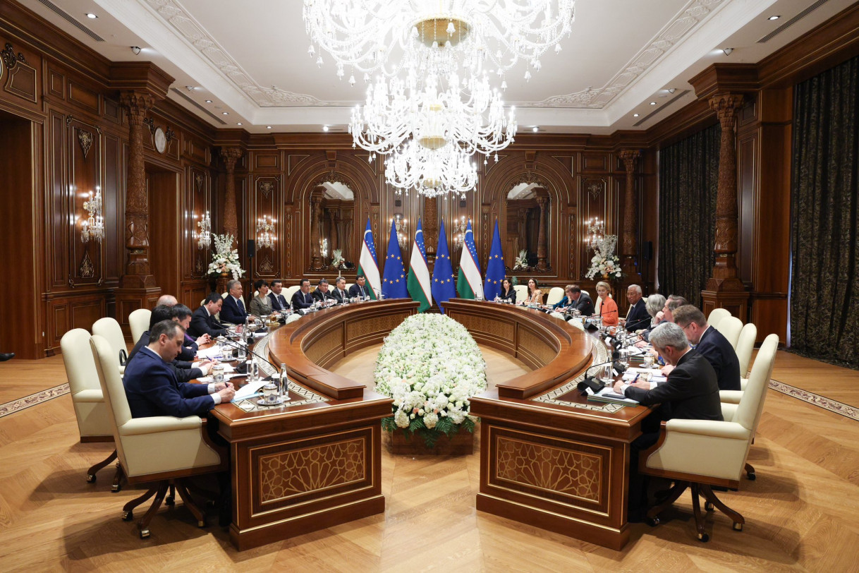 EUSR Stiprais accompanied President Von Der Leyen and President Costa