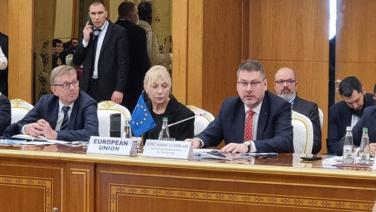 EUSR Eduards Stiprais delivered an opening speech at the SPECA Economic Forum.