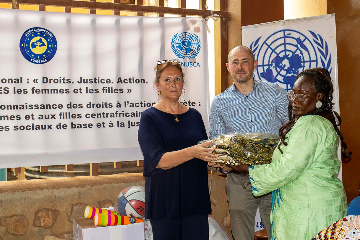 EUAM RCA soutient des activités à la Prison pour femmes de Bimbo