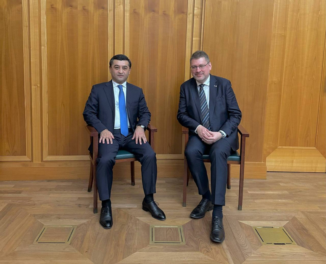 EUSR Eduards Stiprais and H.E. Mr Bakhtiyor Saidov, Minister of Foreign Affairs of the Republic of U