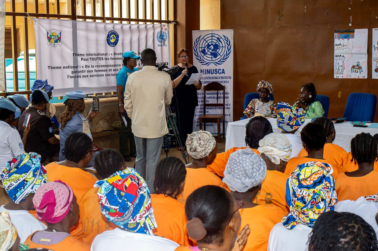 EUAM RCA soutient des activités à la Prison pour femmes de Bimbo
