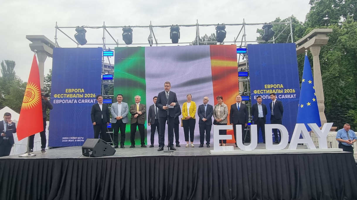 EUSR Stiprais delivering a speech on the occasion of the EU Fest organized by the EU Delegation to t