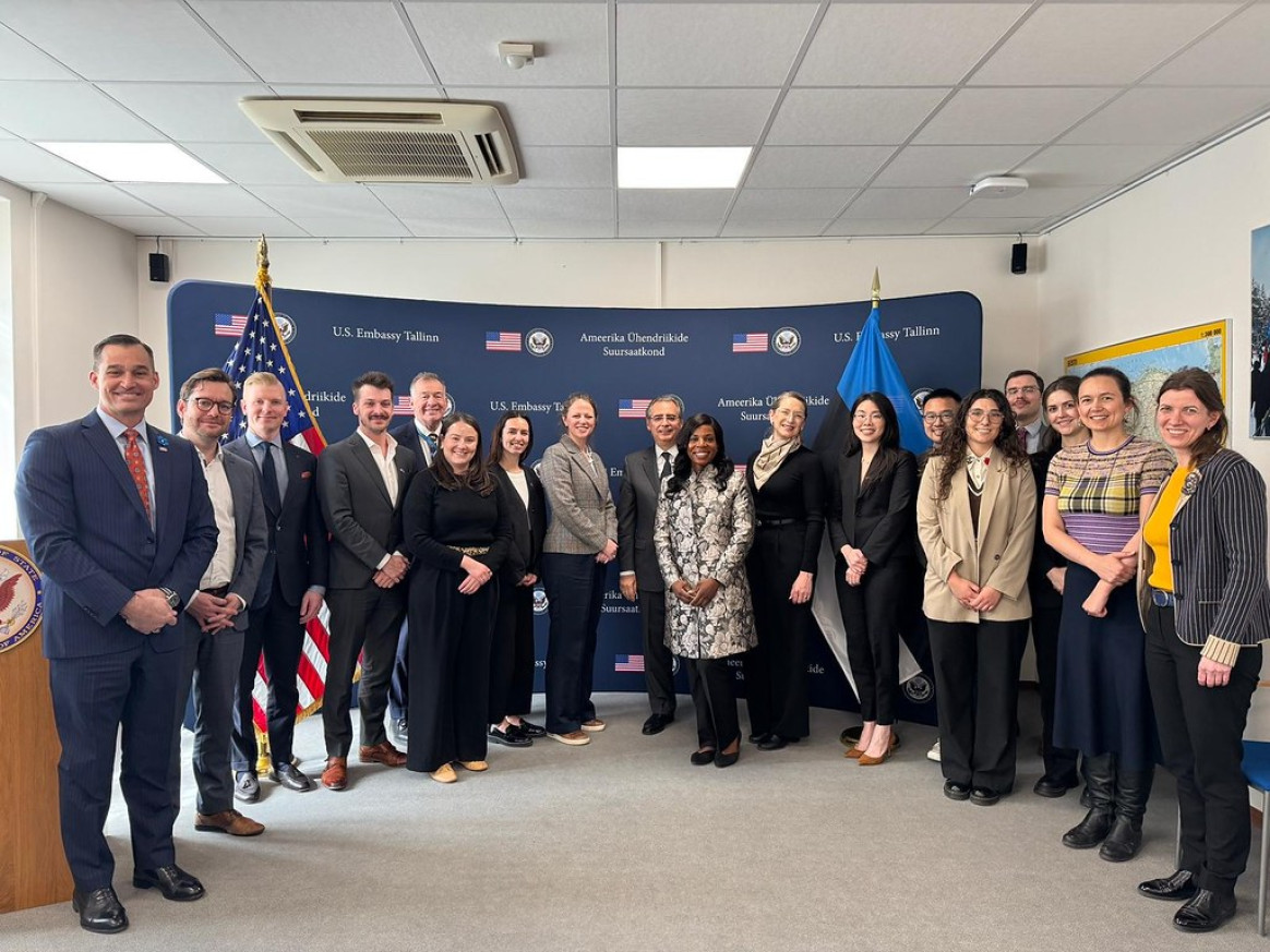At the US Embassy in Tallinn