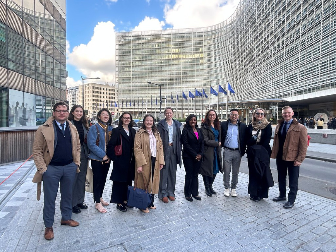 In front of the Berlaymont, Brussels