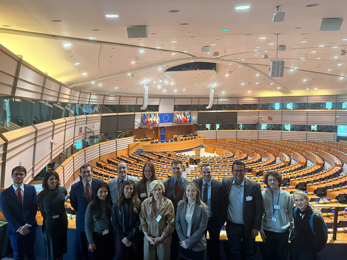 At the European Parliament, Brussels