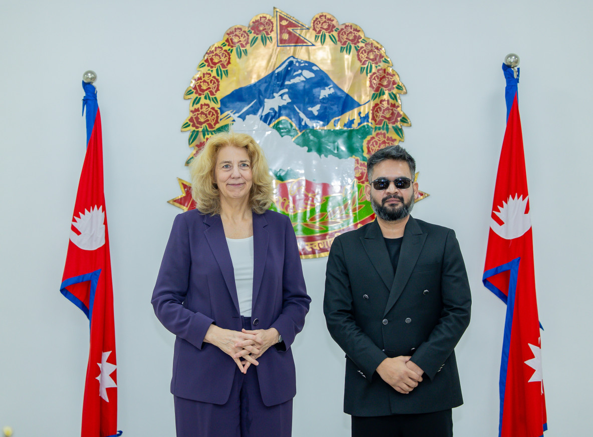 H.E. Ms. Marisa Gerards, the Ambassador of the Netherlands, with PM Shah.