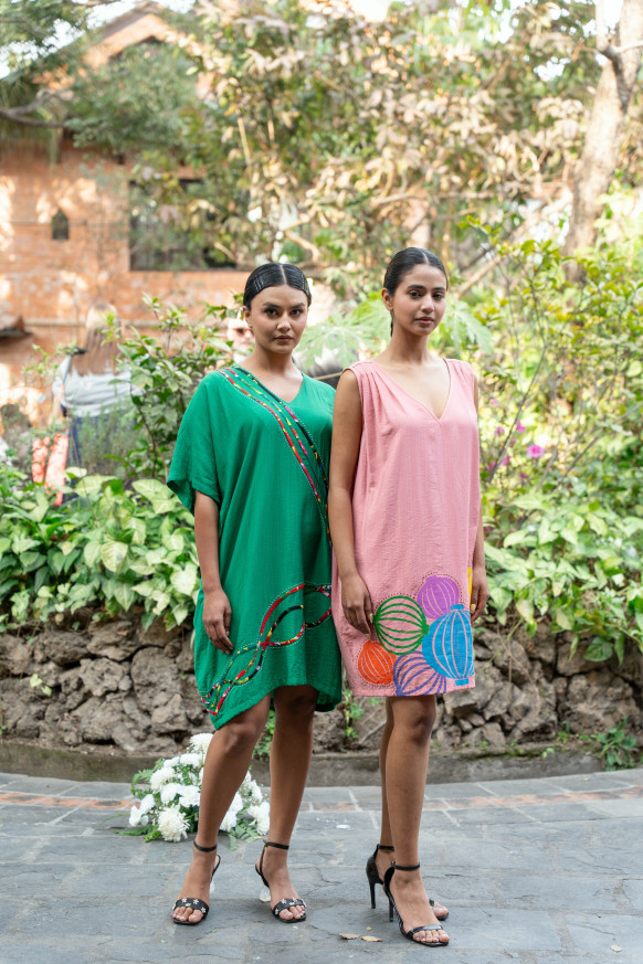 Models on the runway.