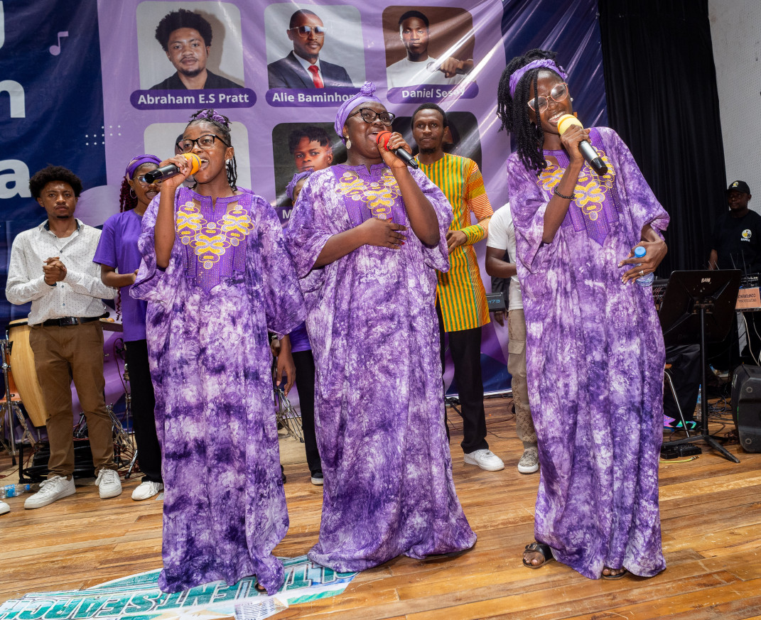 Lyrical Three performing on stage