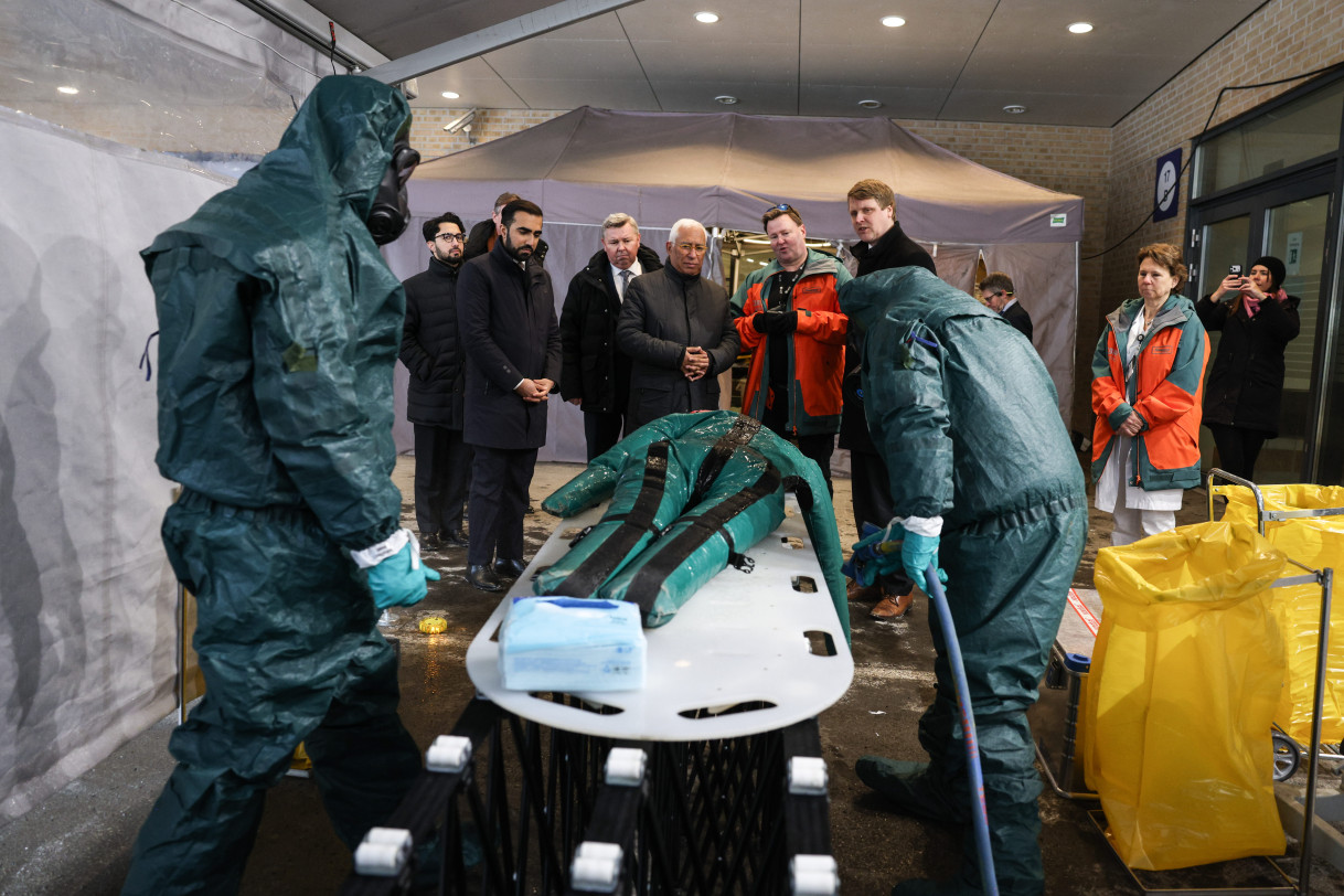 President of the European Council Antonio Costa at Oslo University Hospital