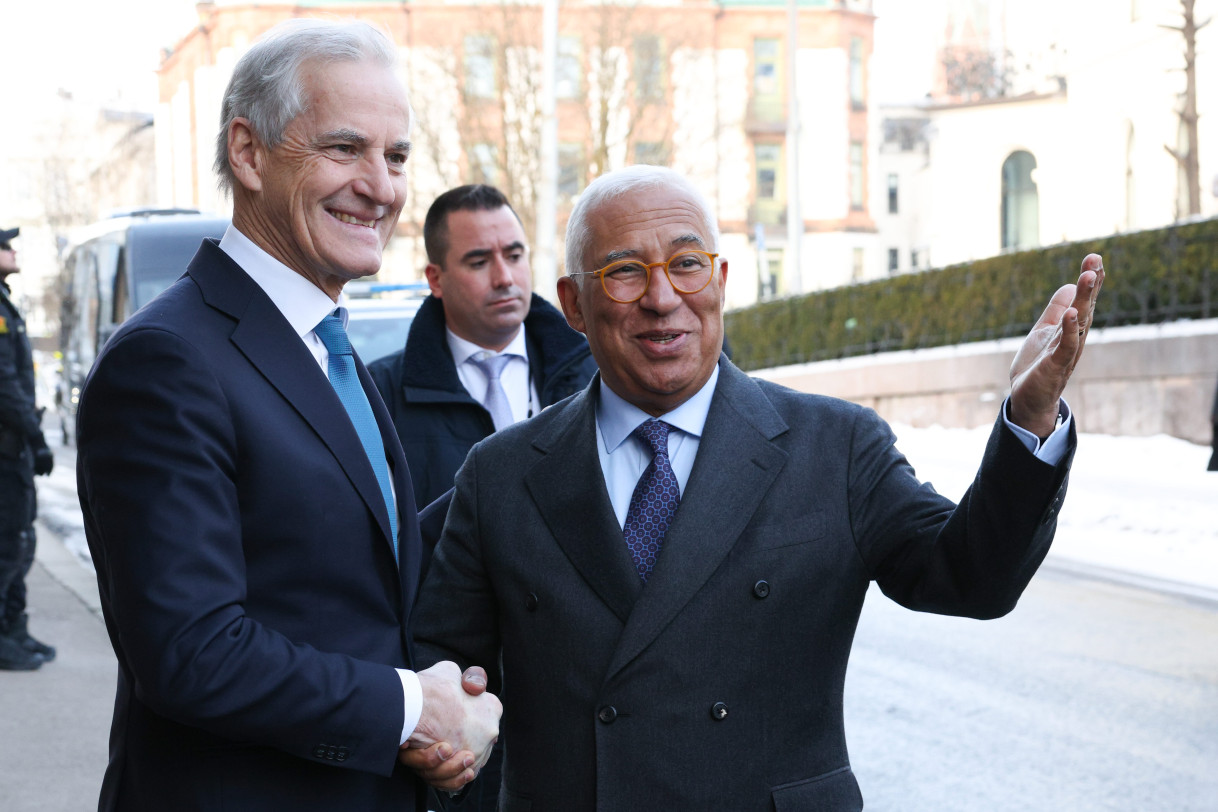 President of the European Council Antonio Costa and Norwegian Prime Minister Jonas Gahr Støre