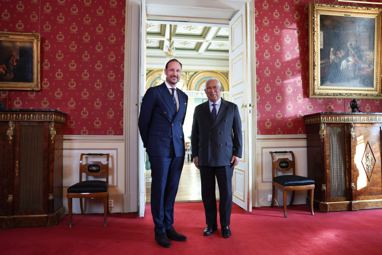 President of the European Council Antonio Costa and Crown Prince Regent Haakon