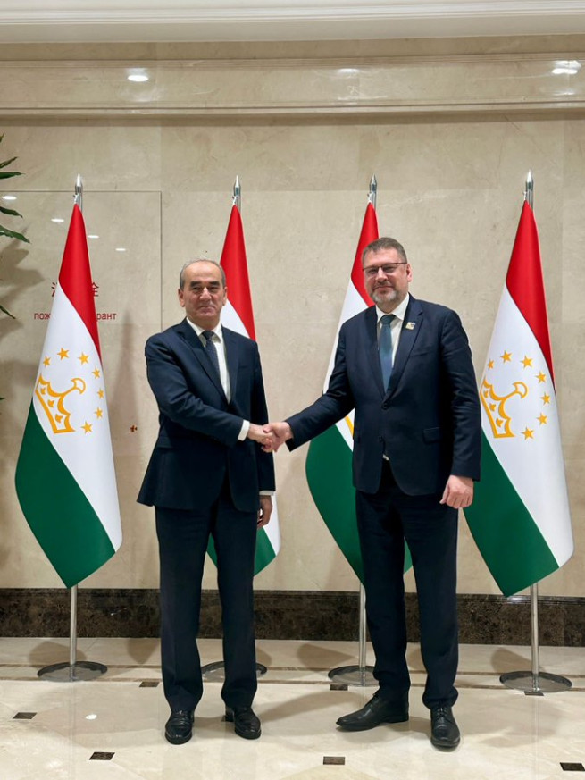 EUSR Eduards Stiprais and H.E. Mr Usmonali Usmonzoda, Deputy Prime Minister of Tajiksitan