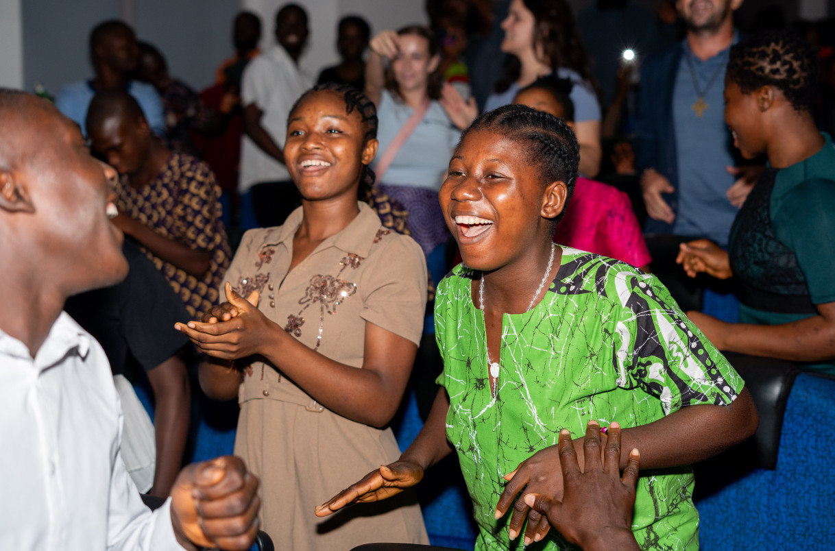 Attendees at the concert