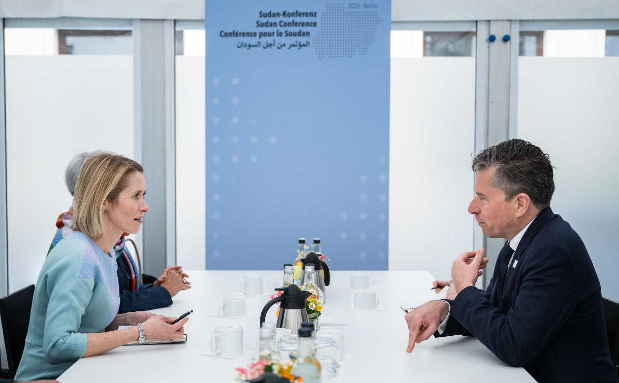 Kaja Kallas and Tom Fletcher