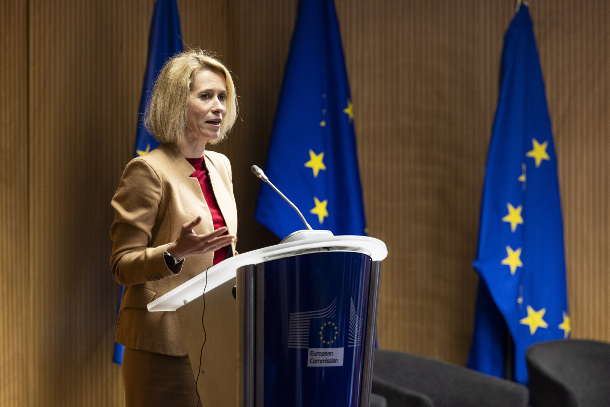 EU High Representative Kaja Kallas meets a delegation from the Ukrainian Leadership Academy