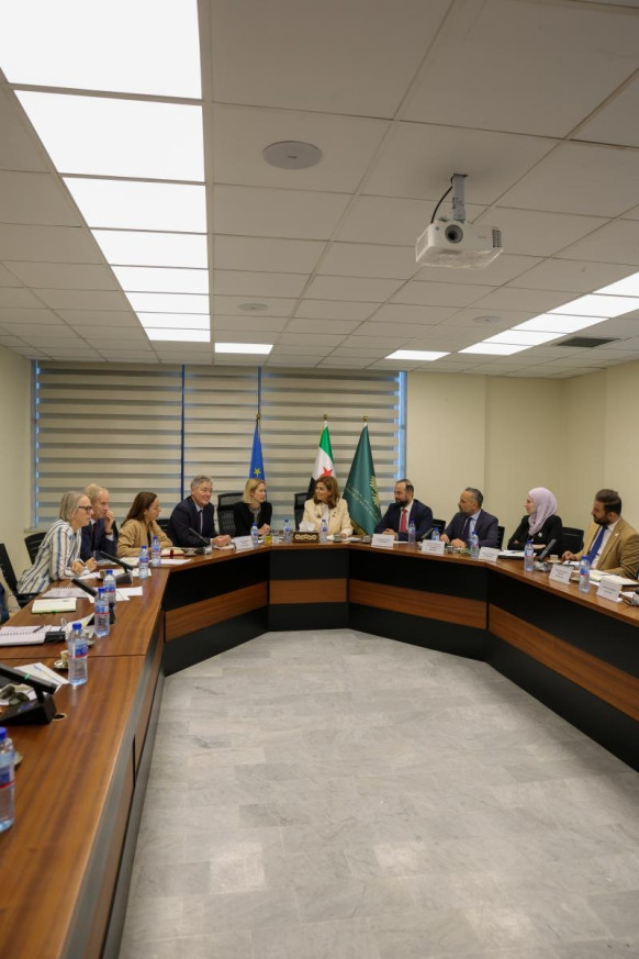 Meeting with Syria's Minister of Social Affairs and Labour, Hind Kabawat