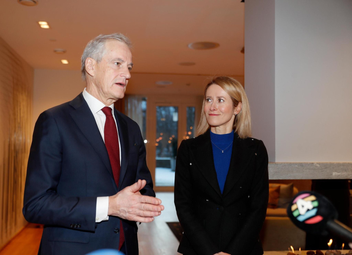 Jonas Gahr Støre og Kaja Kallas